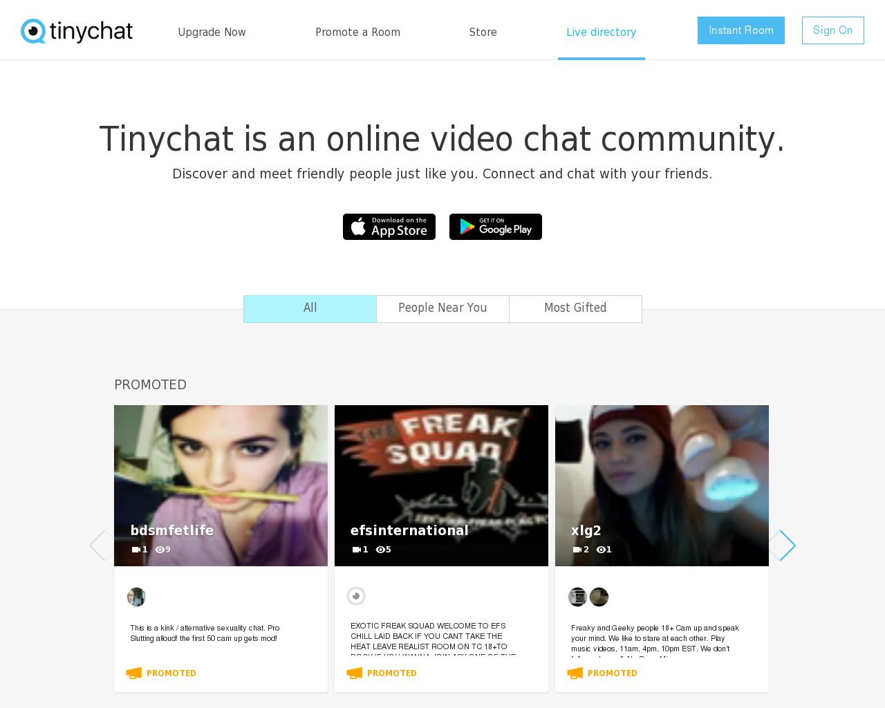 TinyChat.com - Live Videochat Rooms - Cam Tops